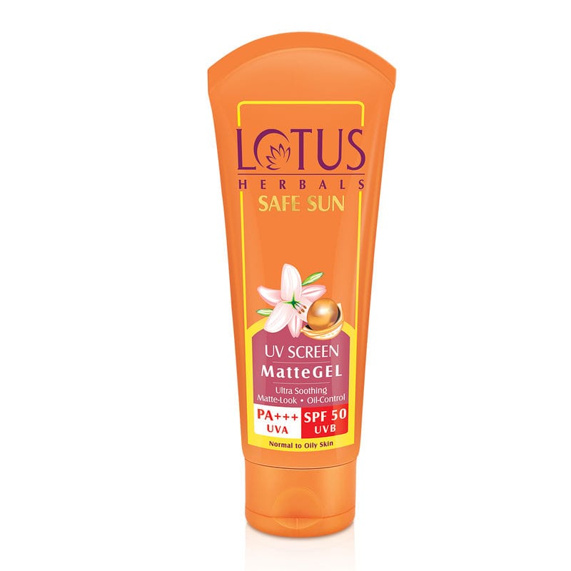 Lotus Herbals - Safe Sun UV Screen Matte Gel Pa+++ SPF - 50 (100g)