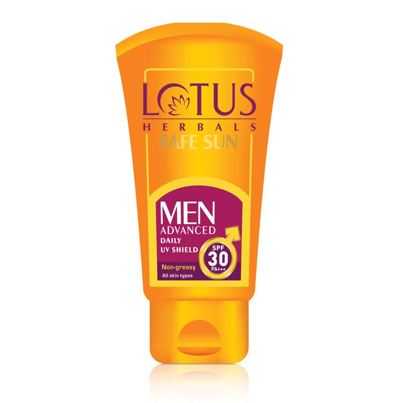 Lotus Herbals -  Safe Sun Men Advanced Daily UV Shield PA+++ SPF- 30 (100g)