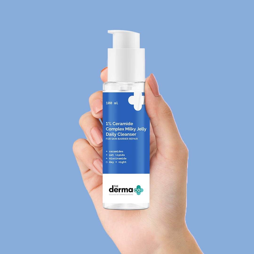 Derma - 1% Ceramide Complex Milky Jelly Daily Cleanser with Ceramide & Oat Lipids (100mL)