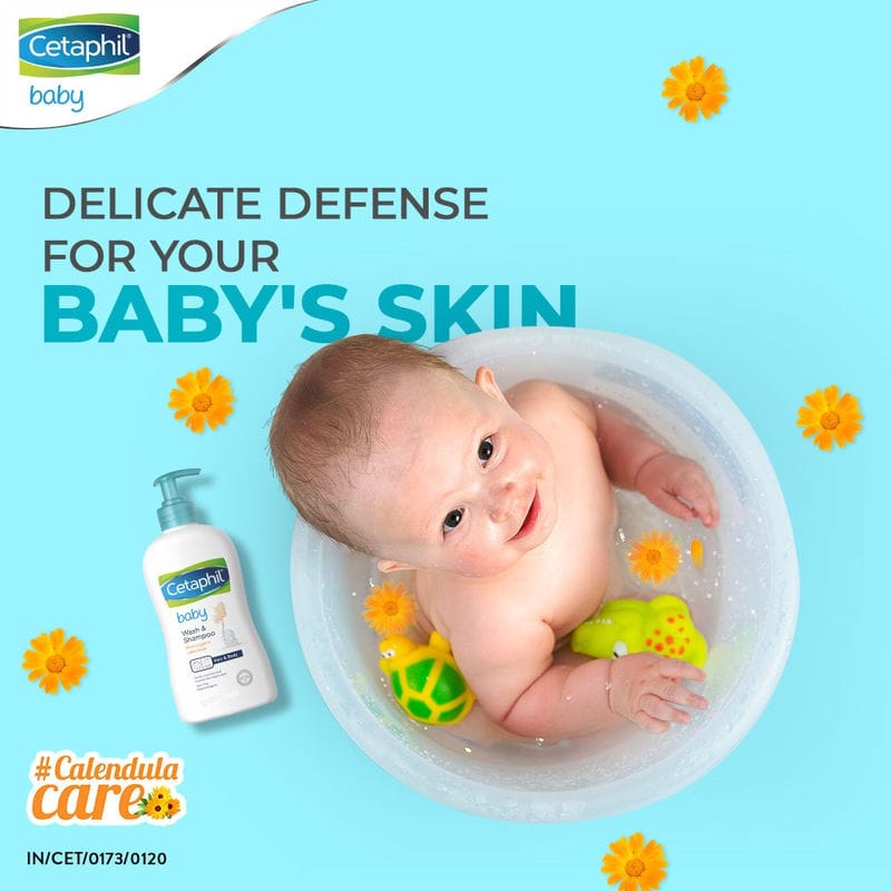 Cetaphil - Baby Wash & Shampoo with Organic Calendula (400mL)