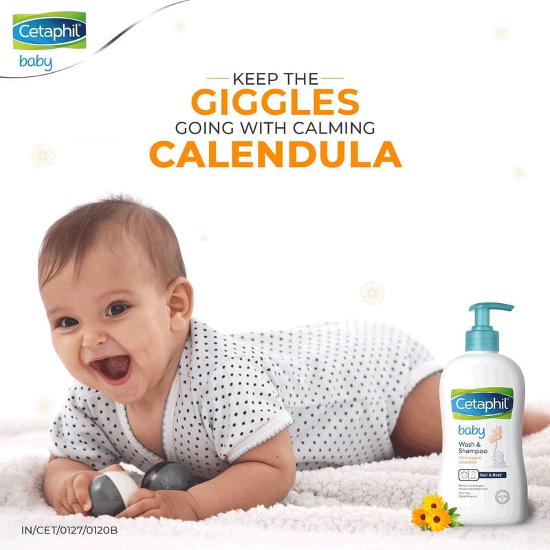 Cetaphil - Baby Wash & Shampoo with Organic Calendula (400mL)