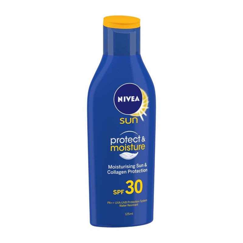 NIVEA Sun Lotion, SPF 30, with UVA & UVB Protection, Water Resistant Sunscreen for Men & Women