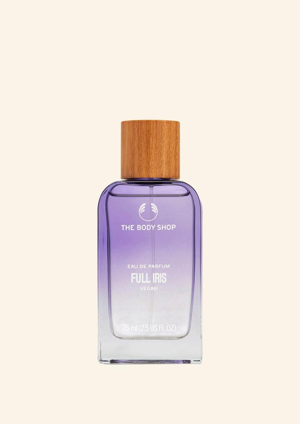 The Body Shop Full Iris Eau de Parfum | Fragrance for Women with Woody Floral Notes of Juniper Berry & Cedarwood | Vegan, 75 ml / 2.5 fl oz