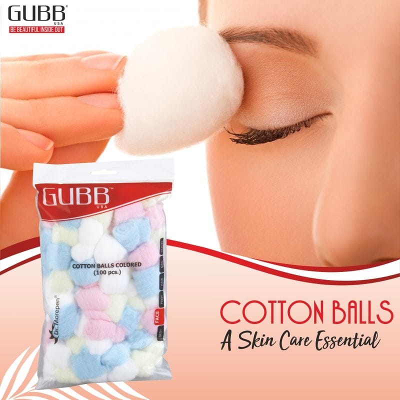GUBB USA - Cotton Colored Balls (100pcs)