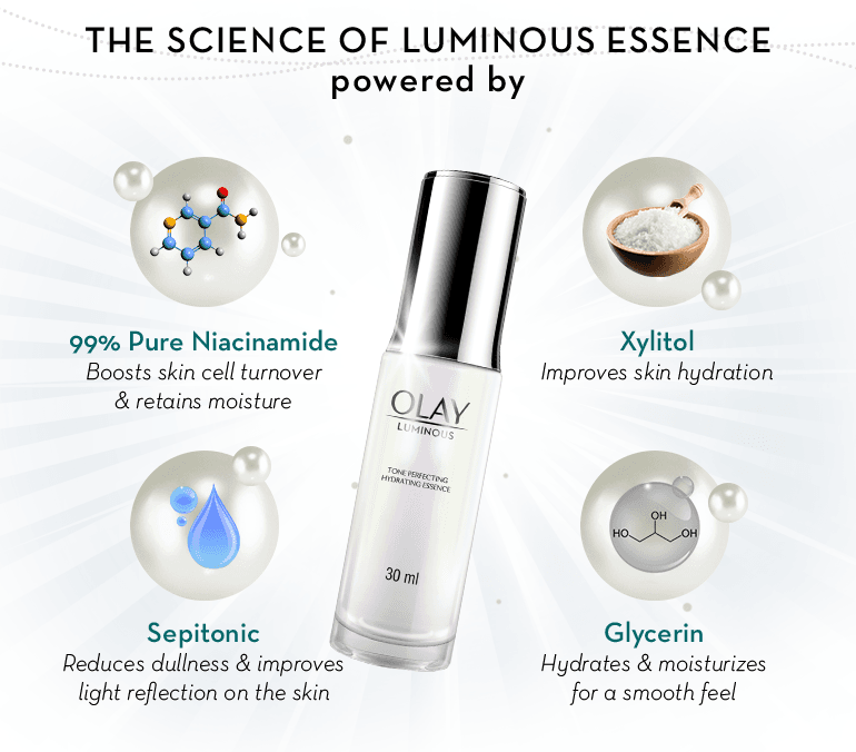 Olay - Luminous Serum: Tone Perfecting Hydrating Essence (30mL)