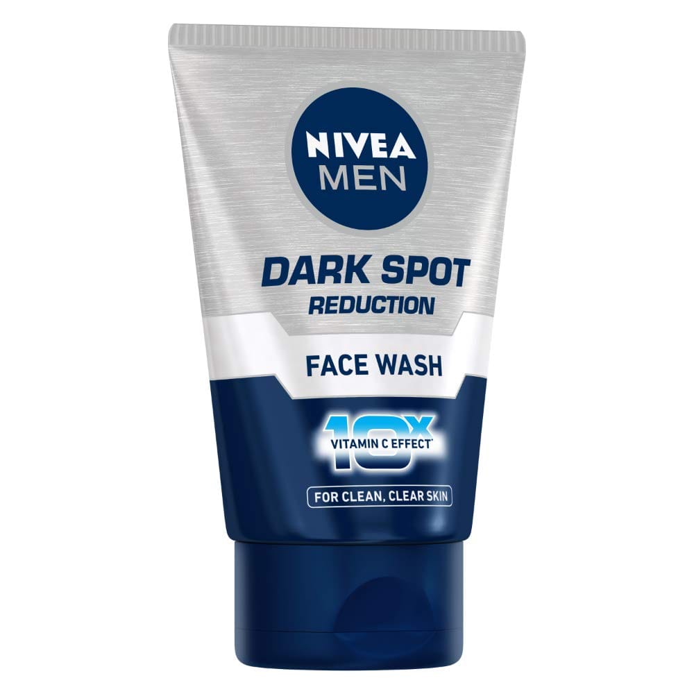 NIVEA - Men Face Wash, Dark Spot Reduction, for Clean & Clear Skin with 10x Vitamin C Effect (100g)