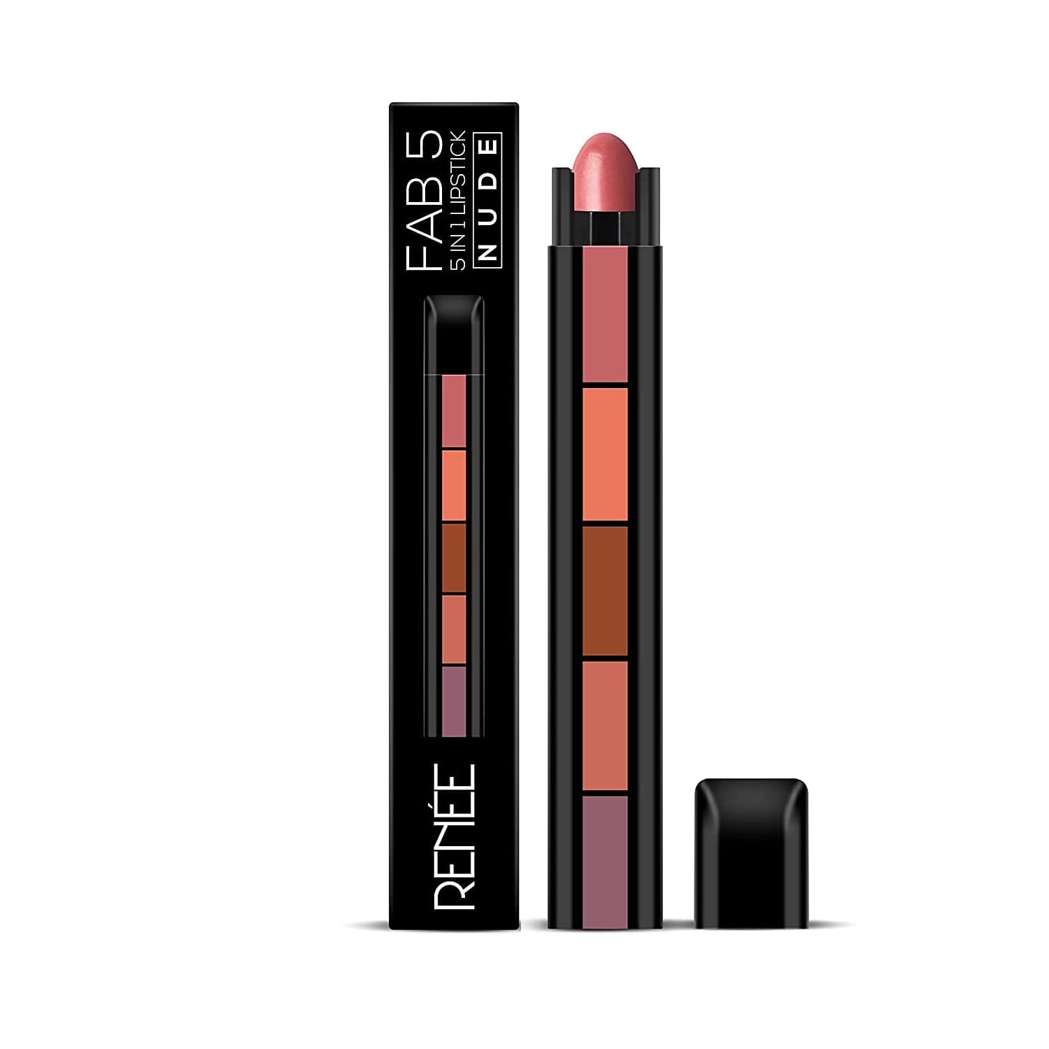 RENEE - FAB 5 Matte Finish 5 in 1 Lipstick - (Fab 5 Nude)