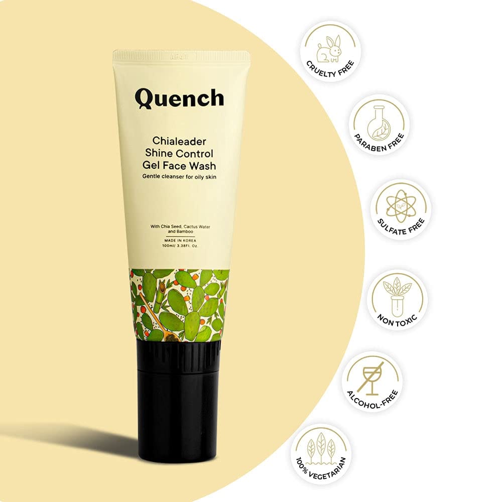 Quench - Botanics Chialeader Shine Control Gel Face Wash (100ml)