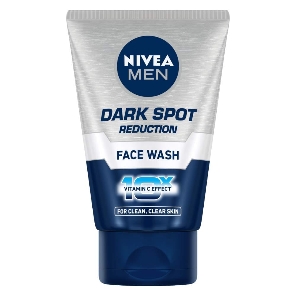 NIVEA - Men Face Wash, Dark Spot Reduction, for Clean & Clear Skin with 10x Vitamin C Effect (100g)