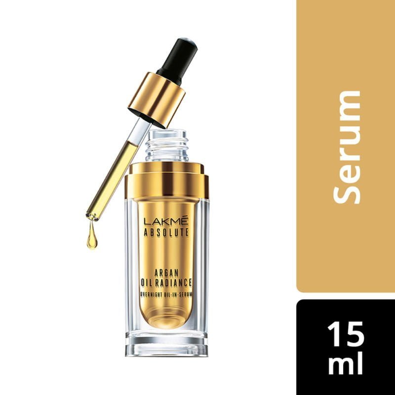 Lakme - Absolute Argan Oil Radiance Overnight Oil-in-Serum (15mL)