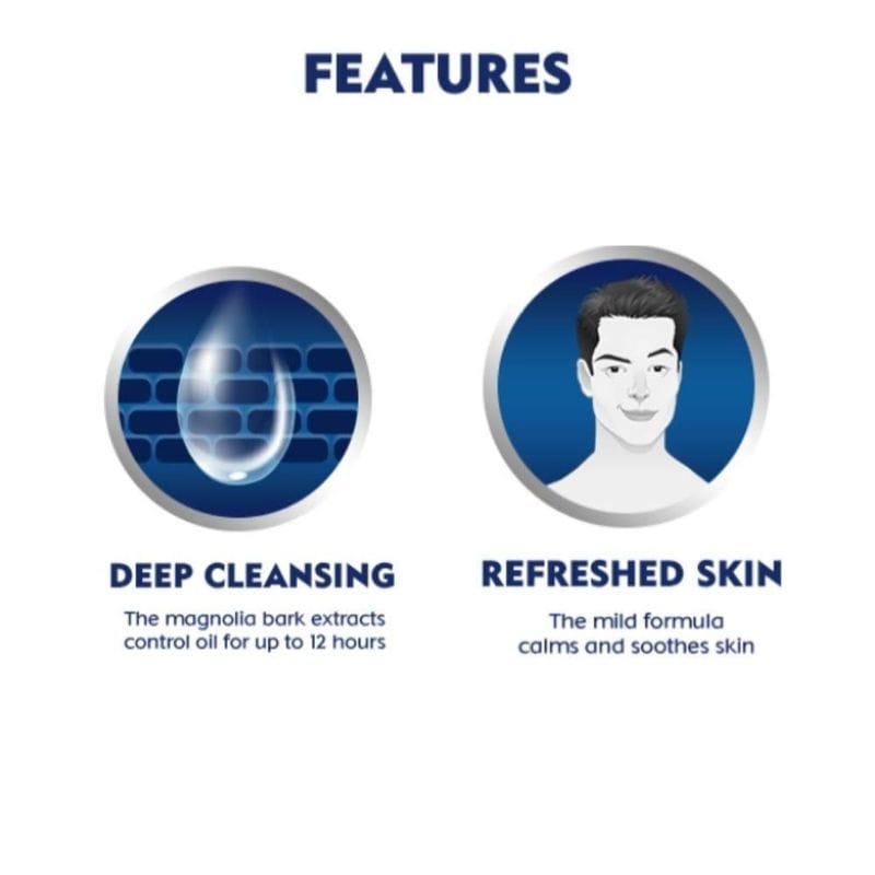 NIVEA - Men Face Wash for Oily Skin Oil Control for 5hr Oil Control with 10x Vitamin C Effect (100gm)