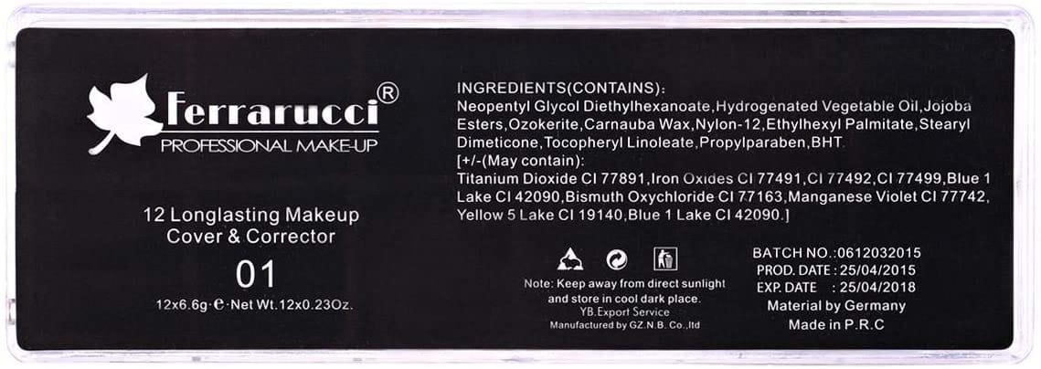 Ferrarucci - 5 Long Lasting Makeup Cover And Corrector (01)