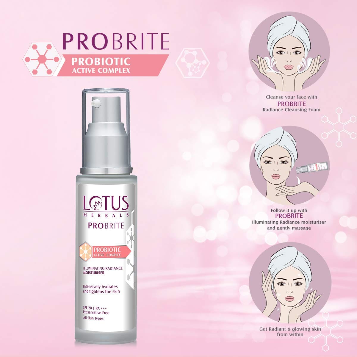 Lotus Herbals - Probrite Illuminating Radiance Moisturiser (50mL)