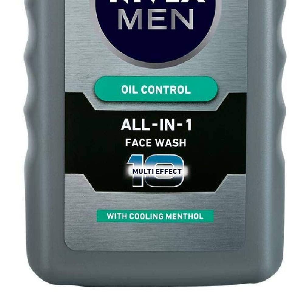 NIVEA - Men Face Wash, Oil Control for 5hr Oil Control with 10x Vitamin C Effect, (150ML)