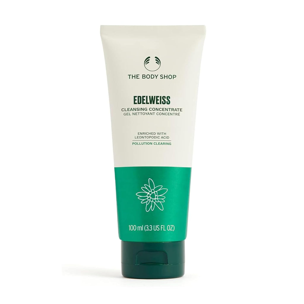 The Body Shop Edelweiss Cleansing Concentrate – Facial Cleanser – Gently Cleanses Tired, Dehydrated Skin– Vegan – 100ml