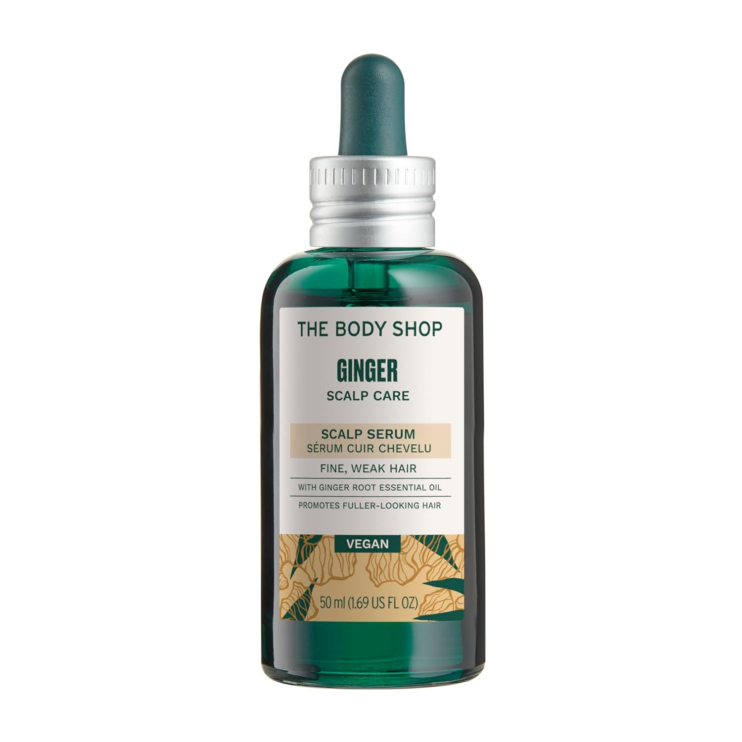The Body Shop Ginger Scalp Serum, Dry and Flaky Scalp Treatment, Vegan, 1.69 fl oz