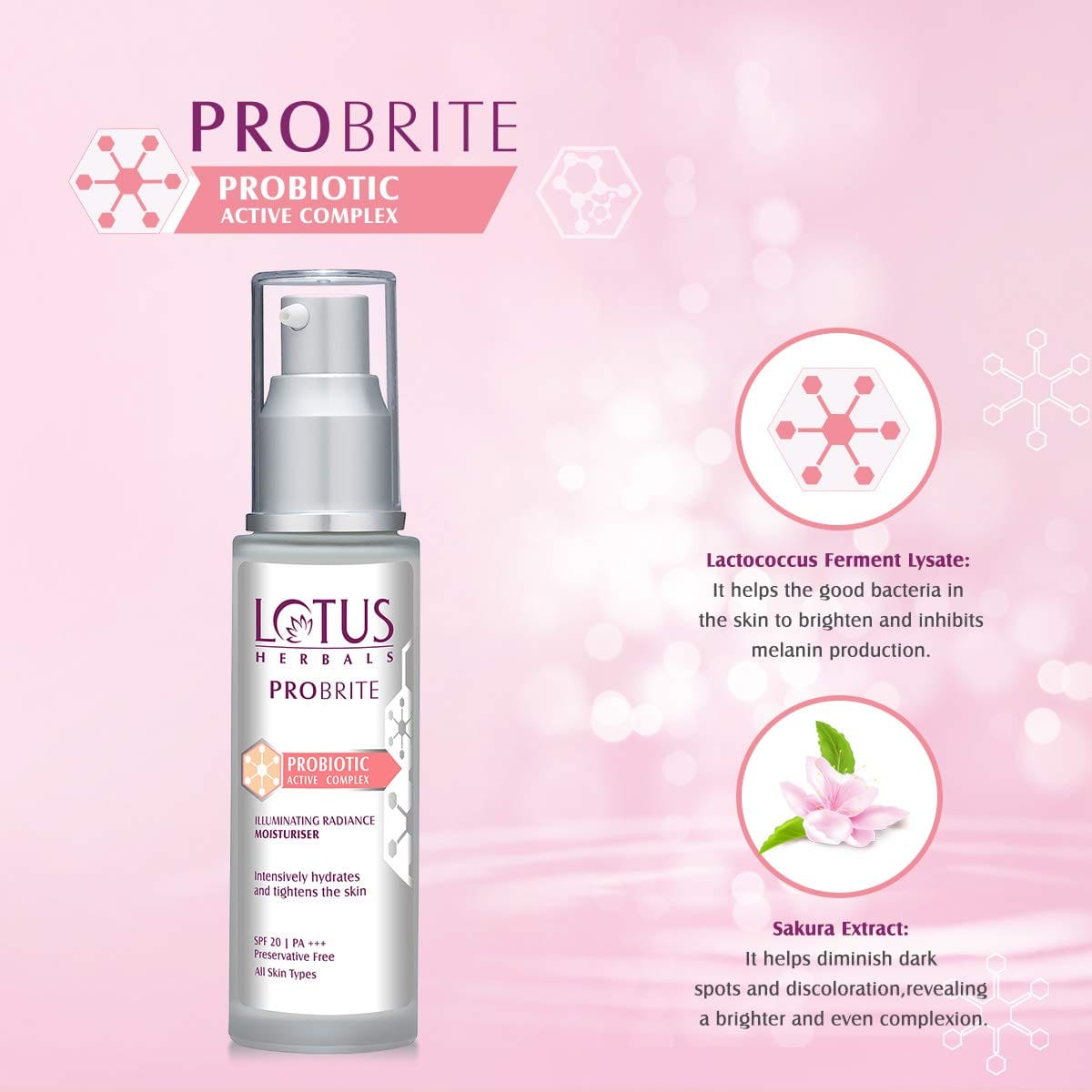 Lotus Herbals - Probrite Illuminating Radiance Moisturiser (50mL)