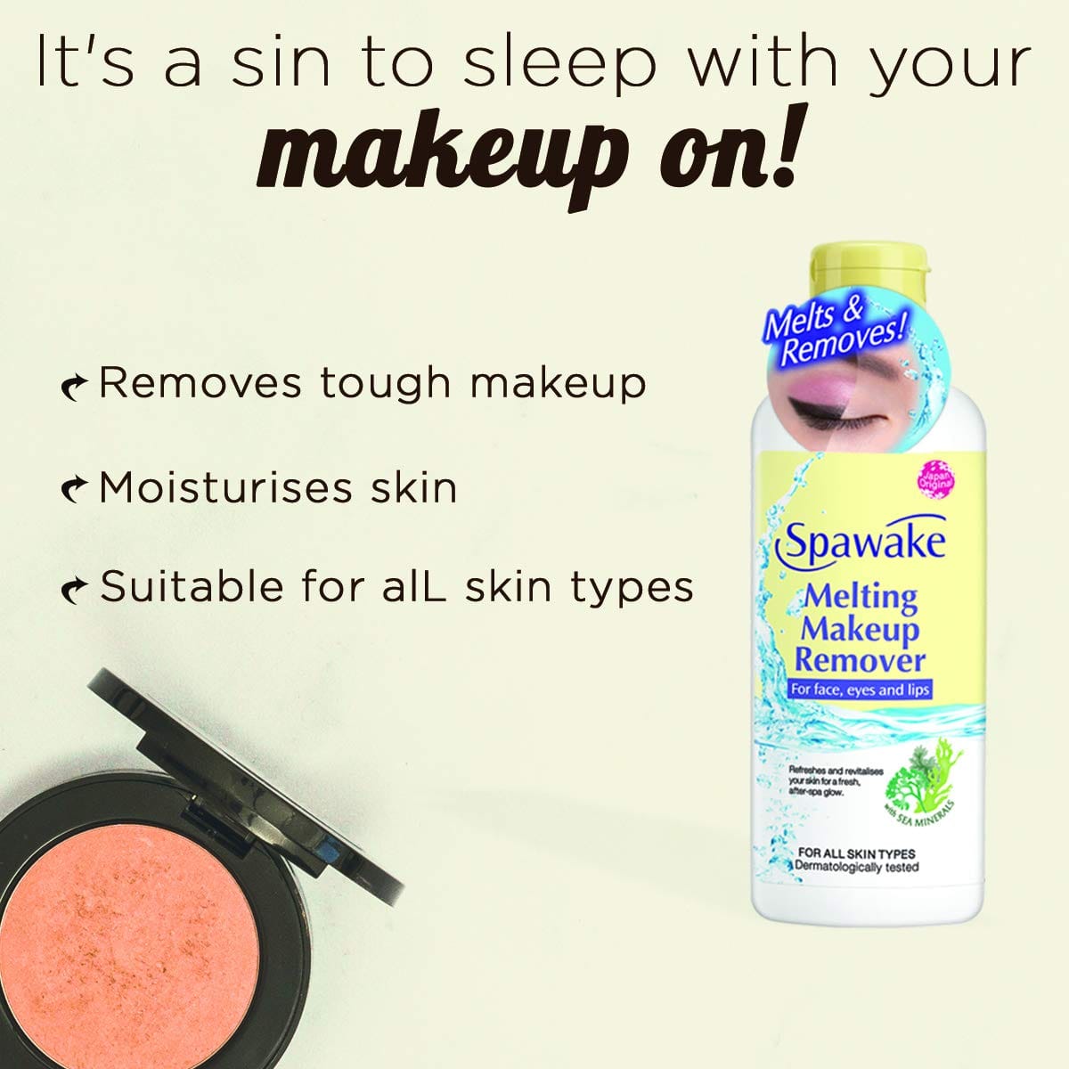 Spawake - Melting Makeup Remover for Face, Eye, and Lips (100g)