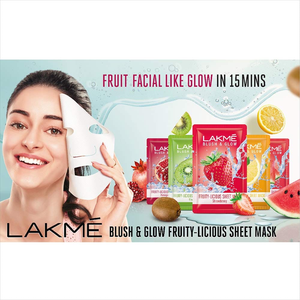 Lakmé - Blush & Glow Strawberry Sheet Mask - 20ml