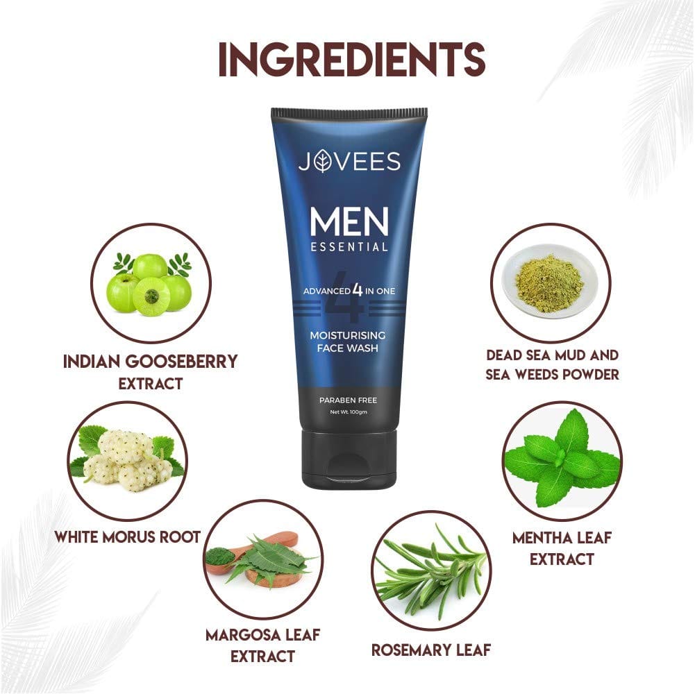 Jovees - Men Moisturising Face Wash 4 in 1 (100mL)