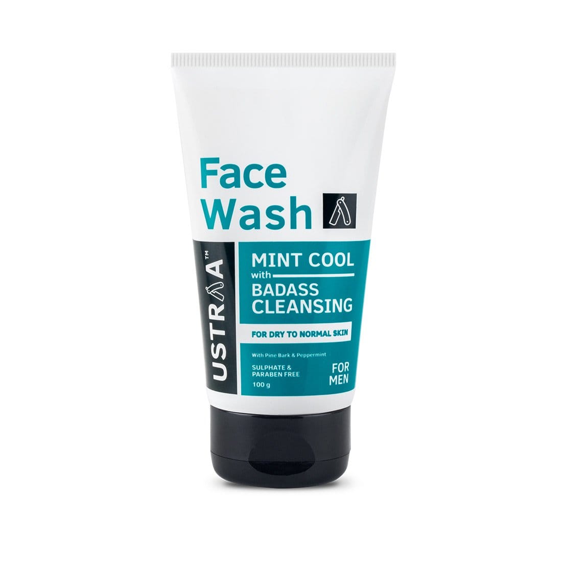 Ustraa Face Wash - Dry Skin For Men (Mint Cool) - 100g