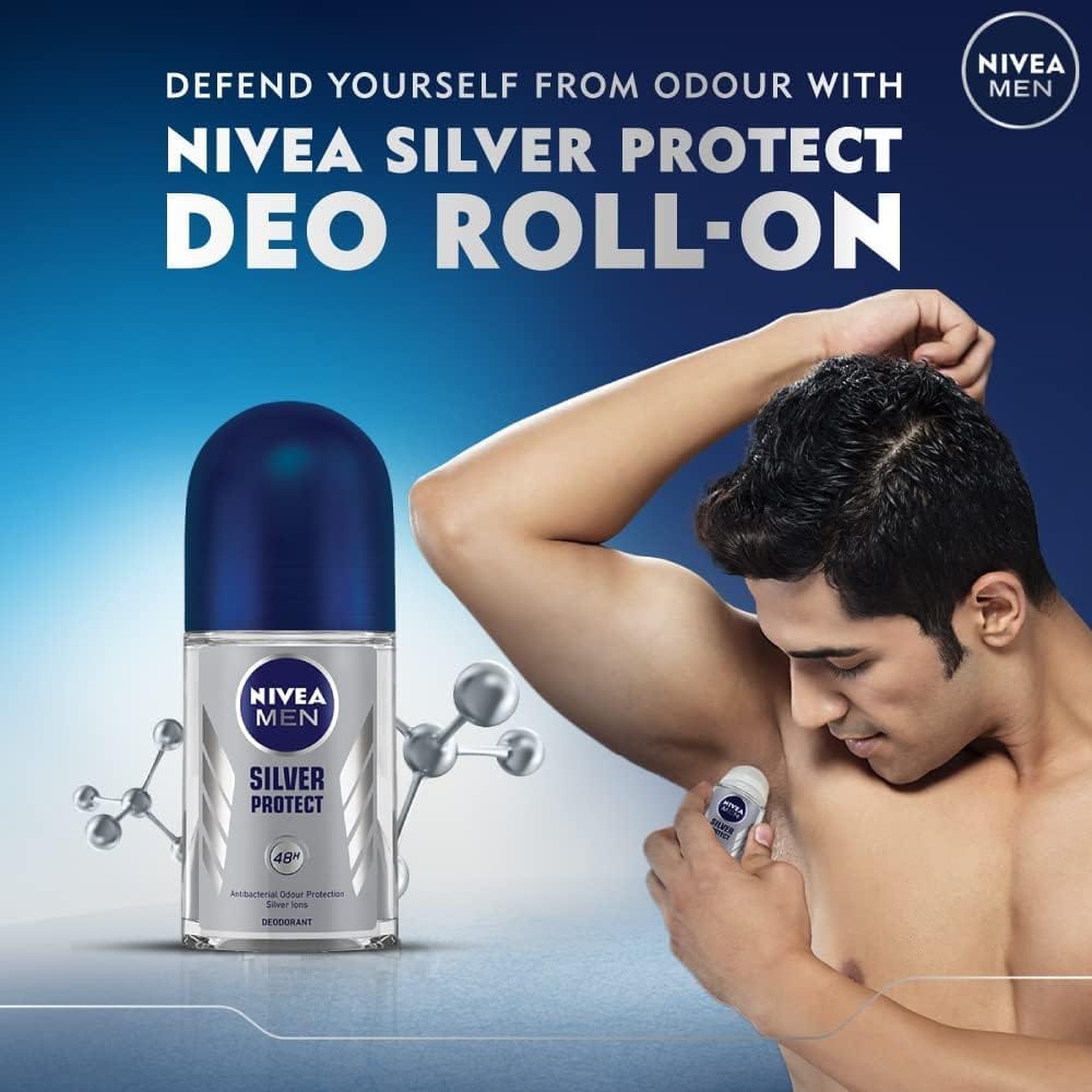NIVEA - MEN SILVER PROTECT ROLL ON (50mL)