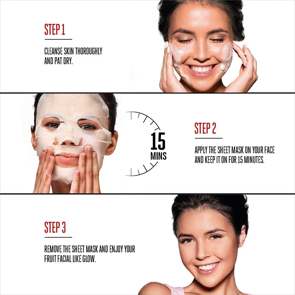 Lakmé - Blush & Glow Strawberry Sheet Mask - 20ml