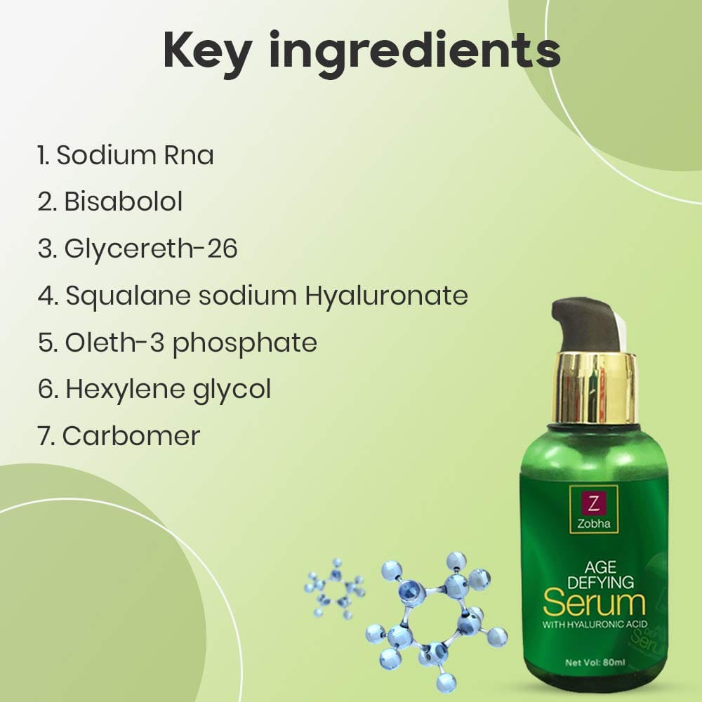 Zobha - Age Defying Face Serum With Hyaluronic Acid (80ml)