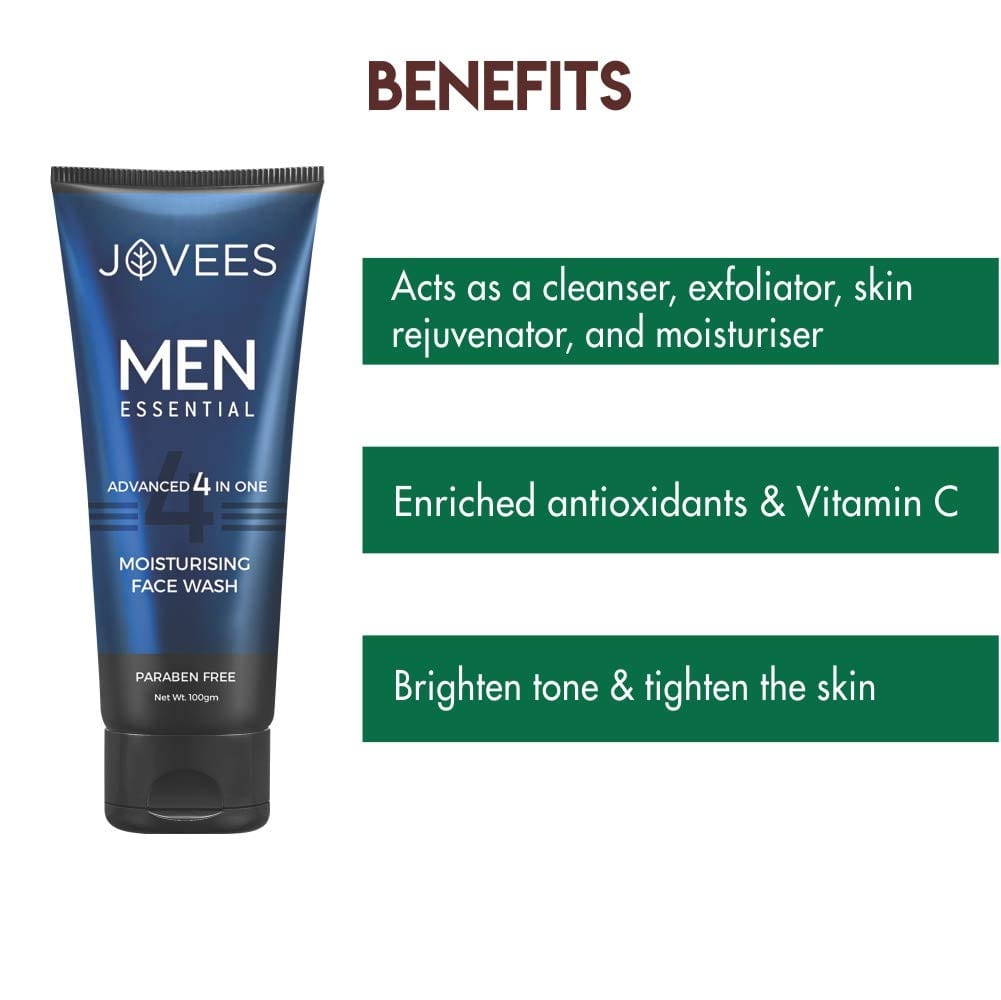 Jovees - Men Moisturising Face Wash 4 in 1 (100mL)
