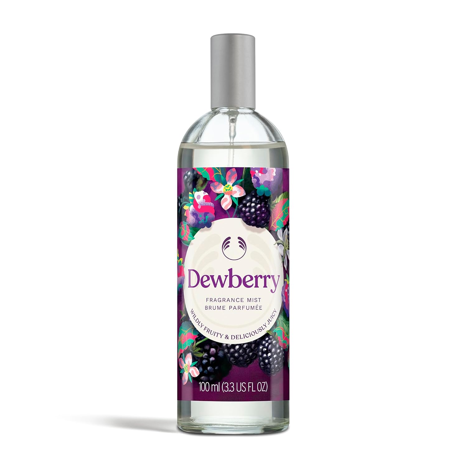 The Body Shop Dewberry Fragrance Mist | Refreshing & Fruity Body Spray with Notes of Jasmine and White Lily | Vegan, 100 ml / 3.3 oz