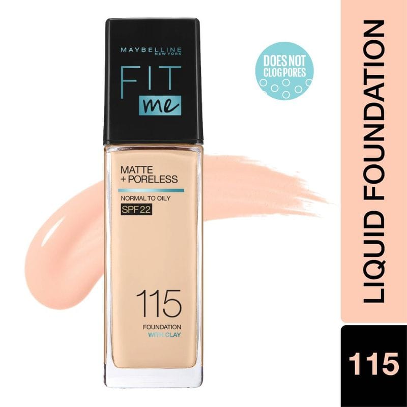 Maybelline New York - Fit Me Matte+Poreless Liquid Foundation With Pump