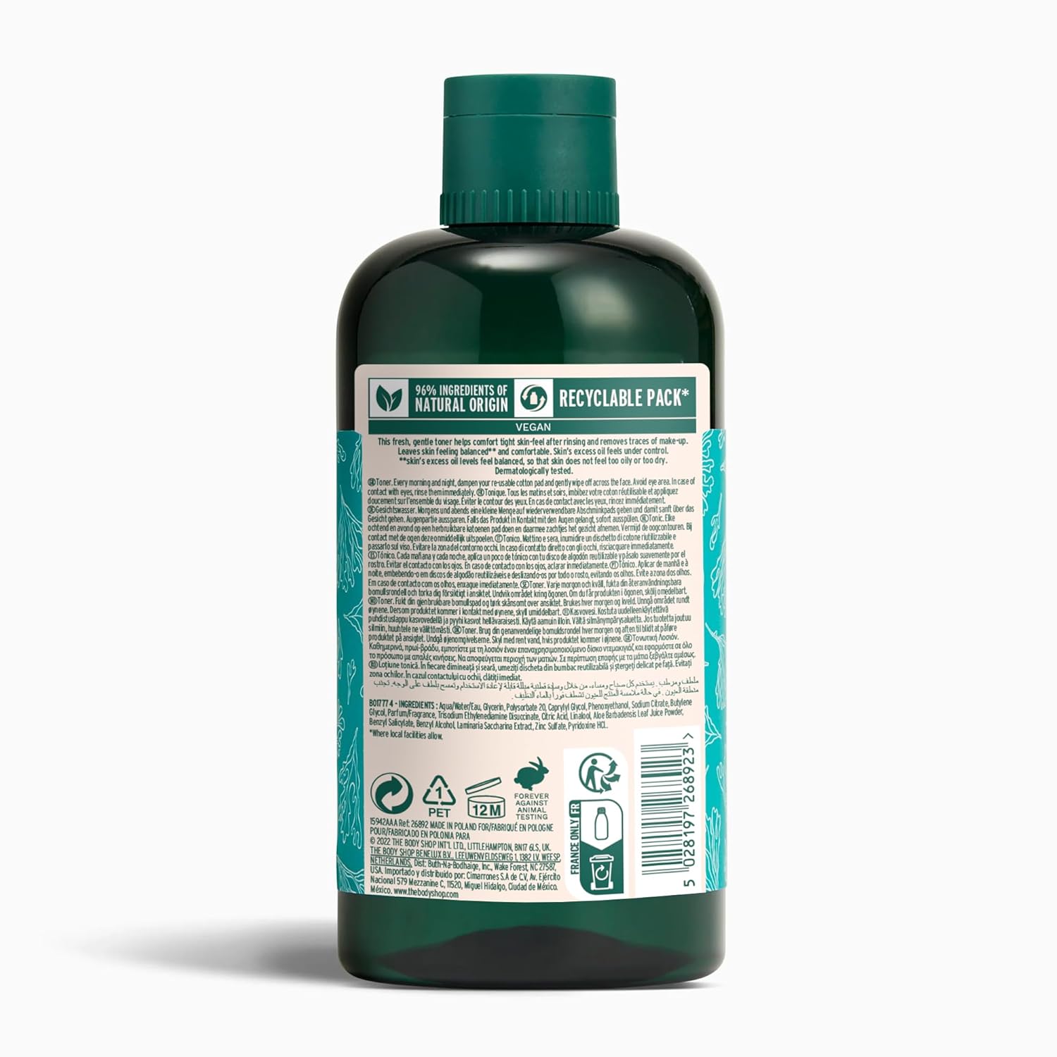The Body Shop Toner, Seaweed, 250ml