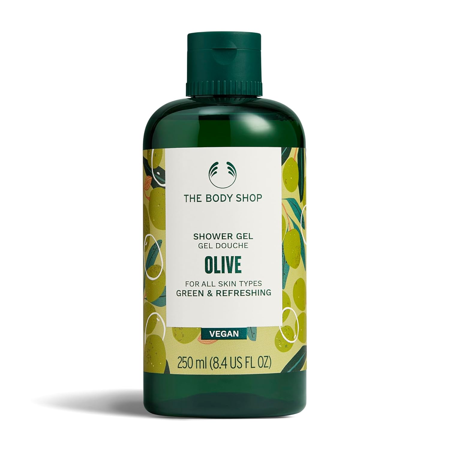 The Body Shop Olive Shower Gel, Paraben-Free Body Wash, 8.4 Fl Oz (Pack of 1)