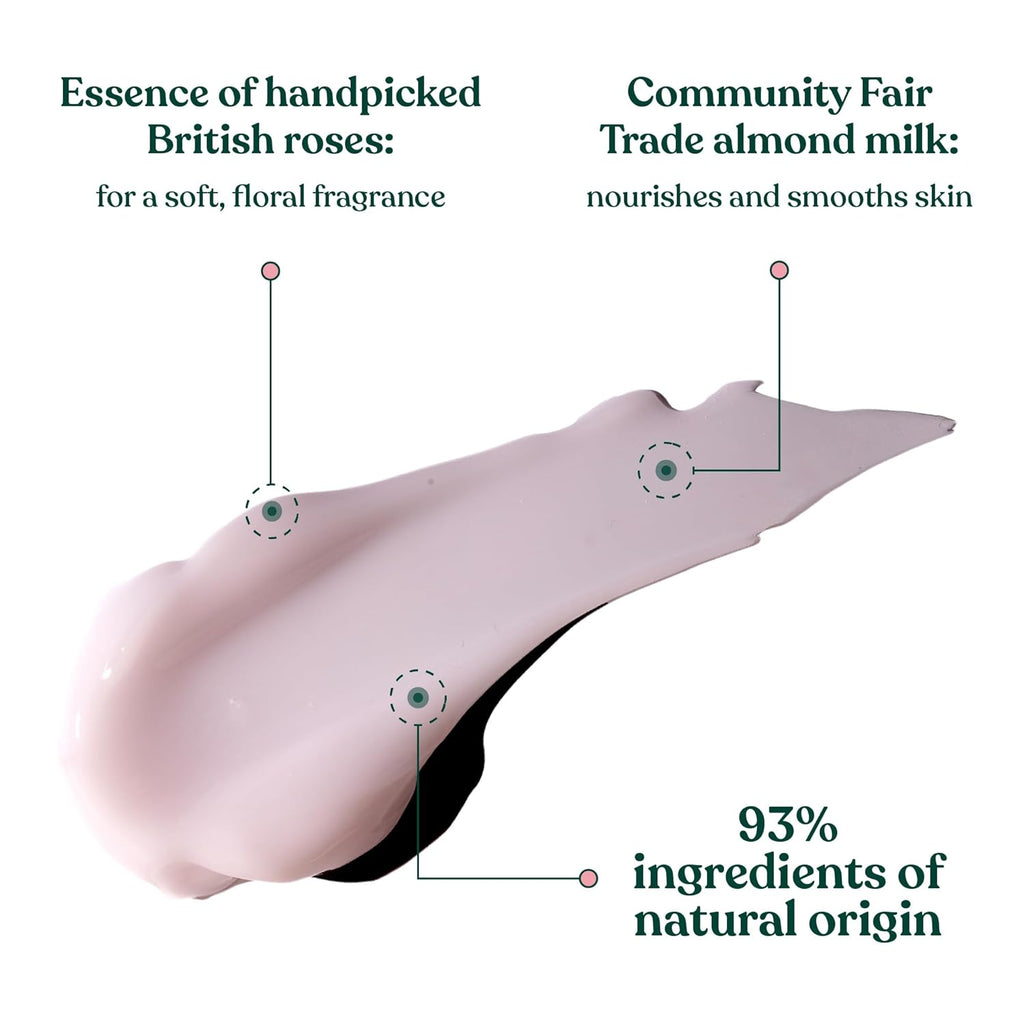 The Body Shop British Rose Body Yogurt, 48hr Moisturizer, 100% Vegan, 6.91 Fl.Oz