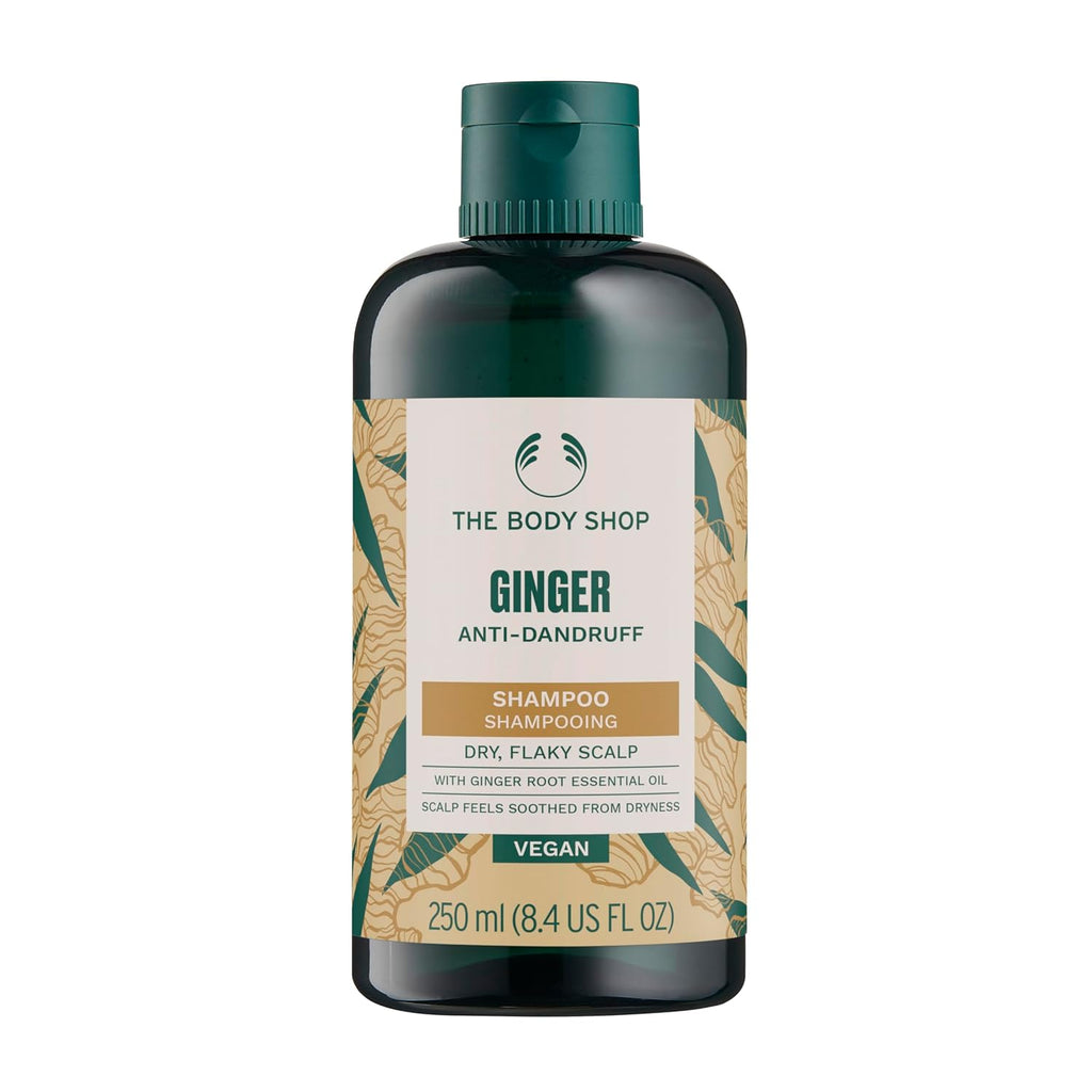 The Body Shop Ginger Scalp Care Shampoo – For Dry, Flaky Scalp – With Vegan Silk Protein – 250ml