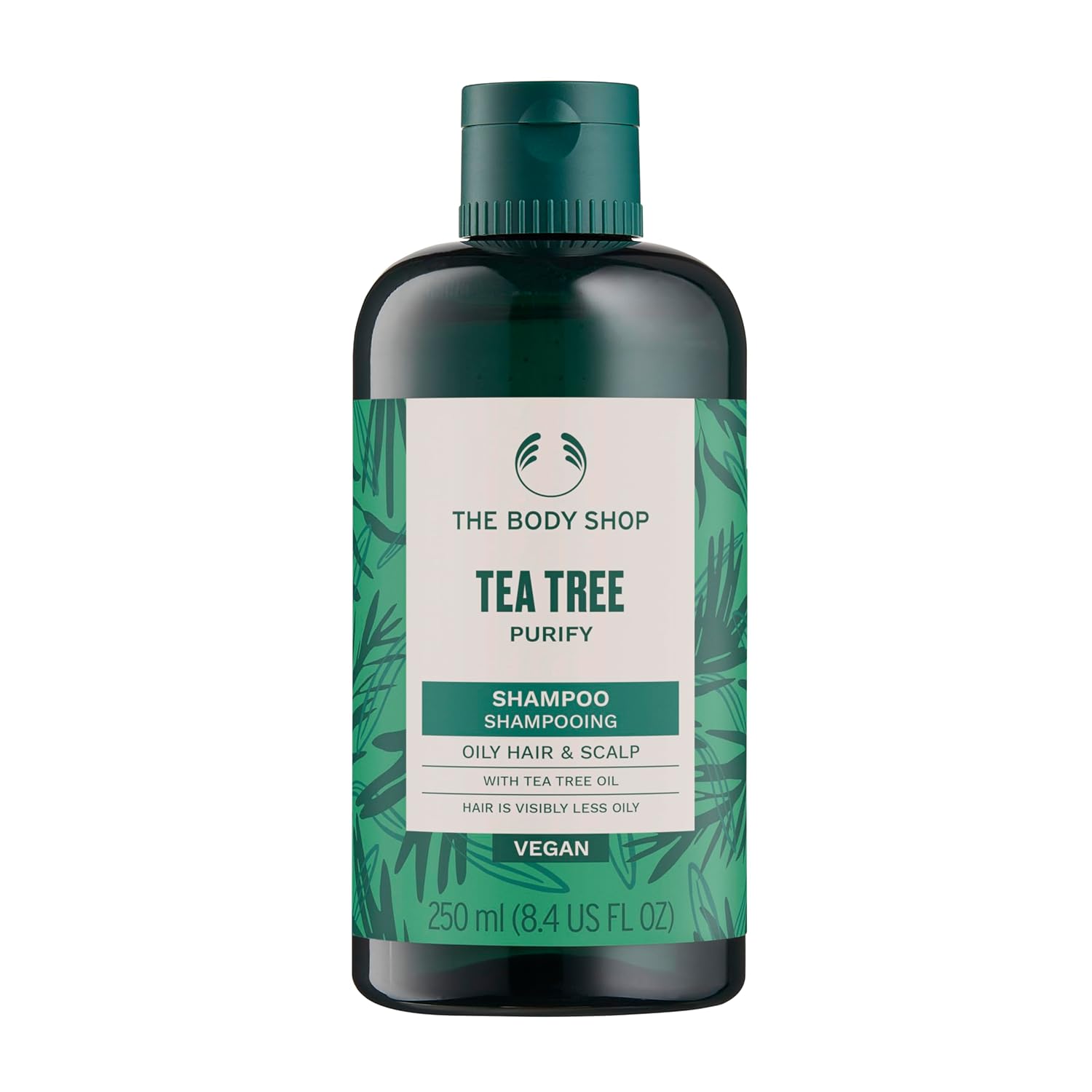 The Body Shop Tea Tree Purifying & Balancing Shampoo for Oily Hair & Scalp, Vegan, 8.4 Fl Oz