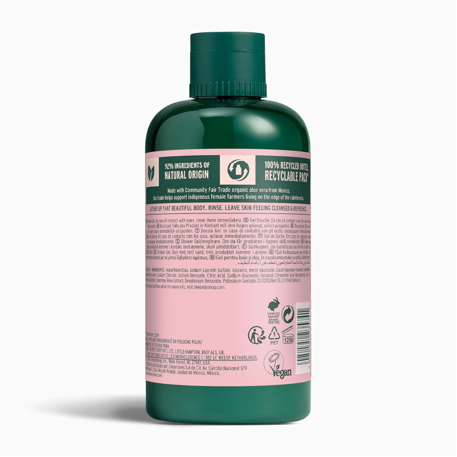 The Body Shop British Rose Shower Gel, 8.4 Fl Oz