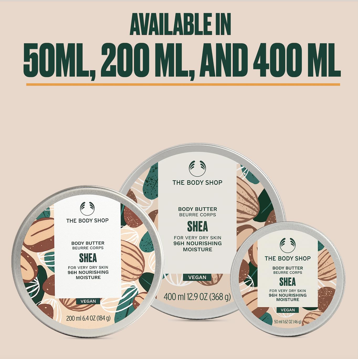 The Body Shop Shea Body Butter, 200 ML- For Very Dry Skin |96 Hr Moisture |Vegan