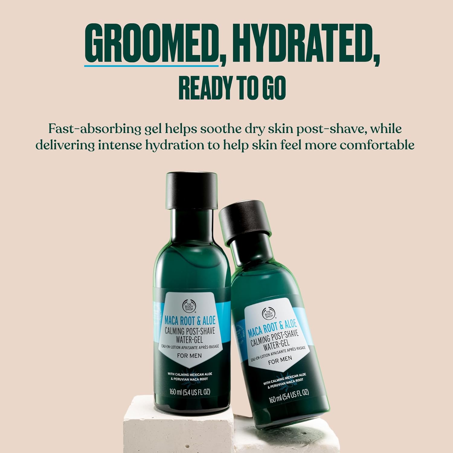 The Body Shop Maca Root & Aloe Post-Shave Water-Gel for Men – Calms & Soothes – Vegan – 5.4 oz