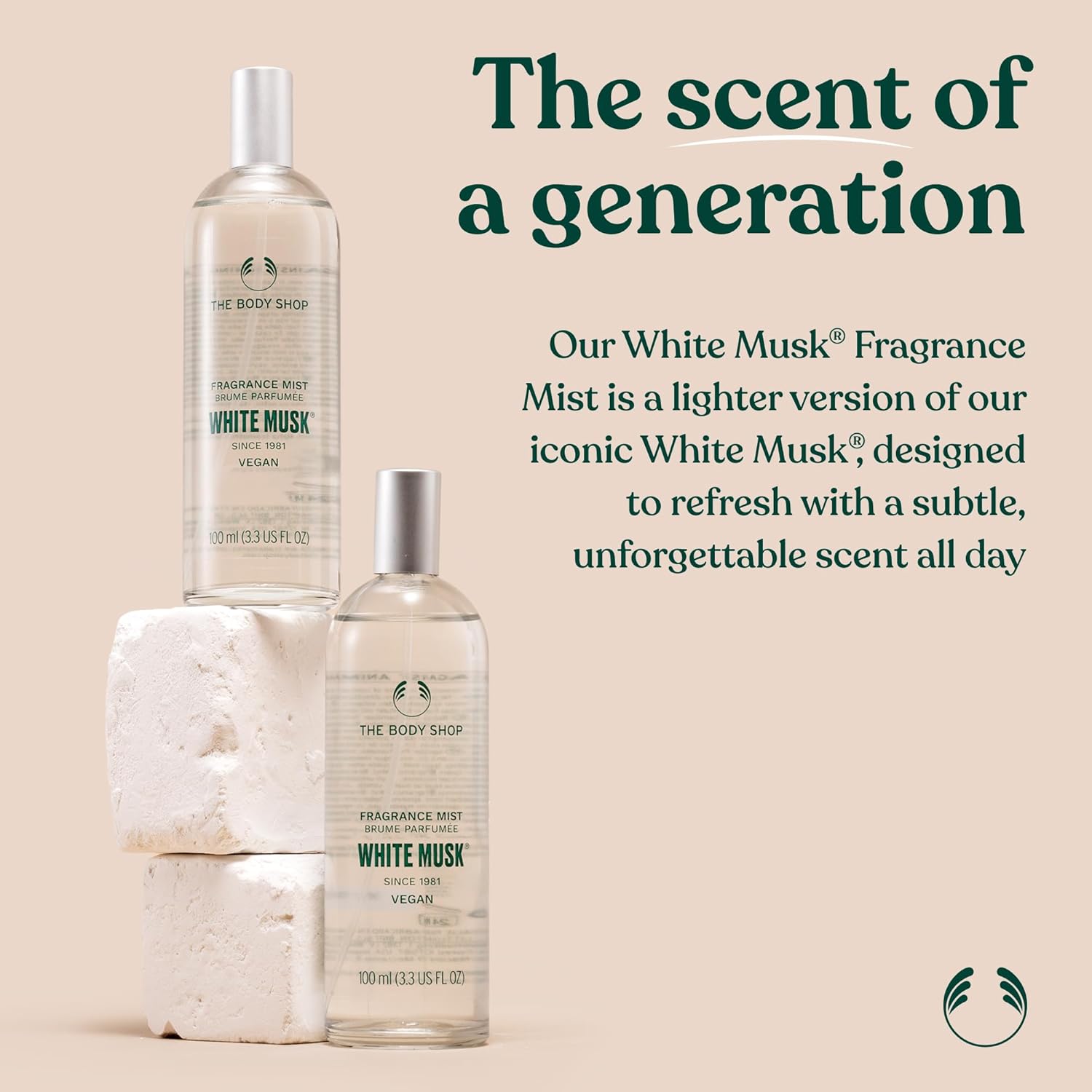 The Body Shop White Musk Body Mist | Unisex Fragrance with Clean & Refreshing Notes of Jasmine and Lily of the Valley | Vegan, Cruelty-Free, 100 ml / 3.3 fl oz