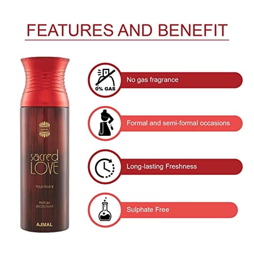 Ajmal - Sacred Love Perfume Deodorant for Women - 200ml
