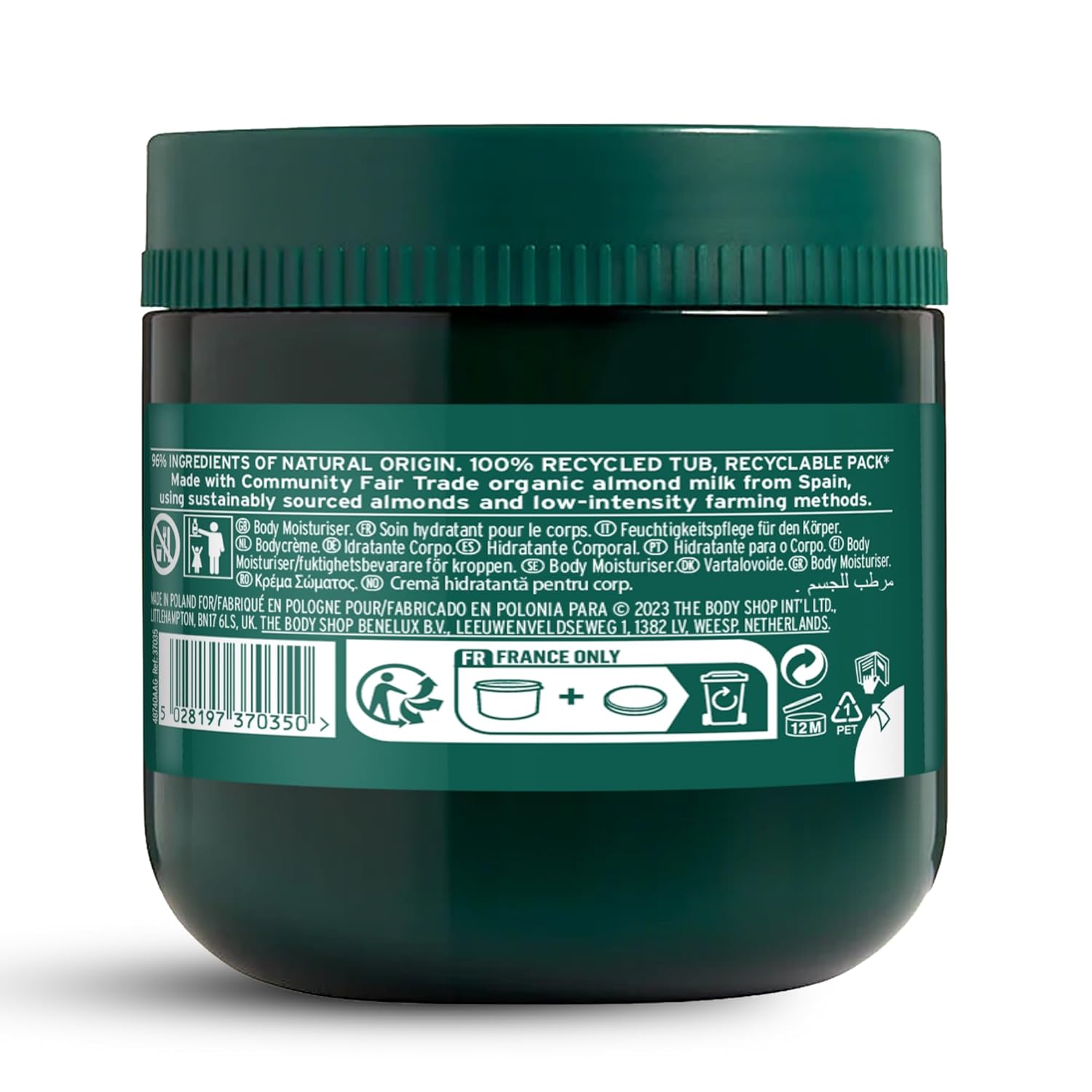 The Body Shop Mango Body Yogurt – Instantly Absorbing Hydration from Head to Toe – For Normal to Dry Skin – Vegan – 6.91 oz