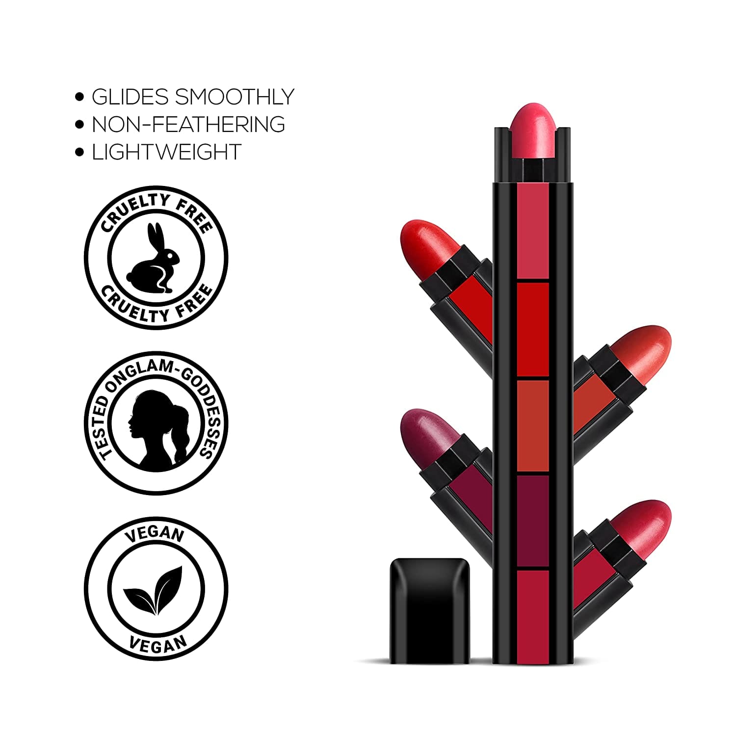 RENEE - FAB 5 Matte Finish 5 in 1 Lipstick - (Fab 5)