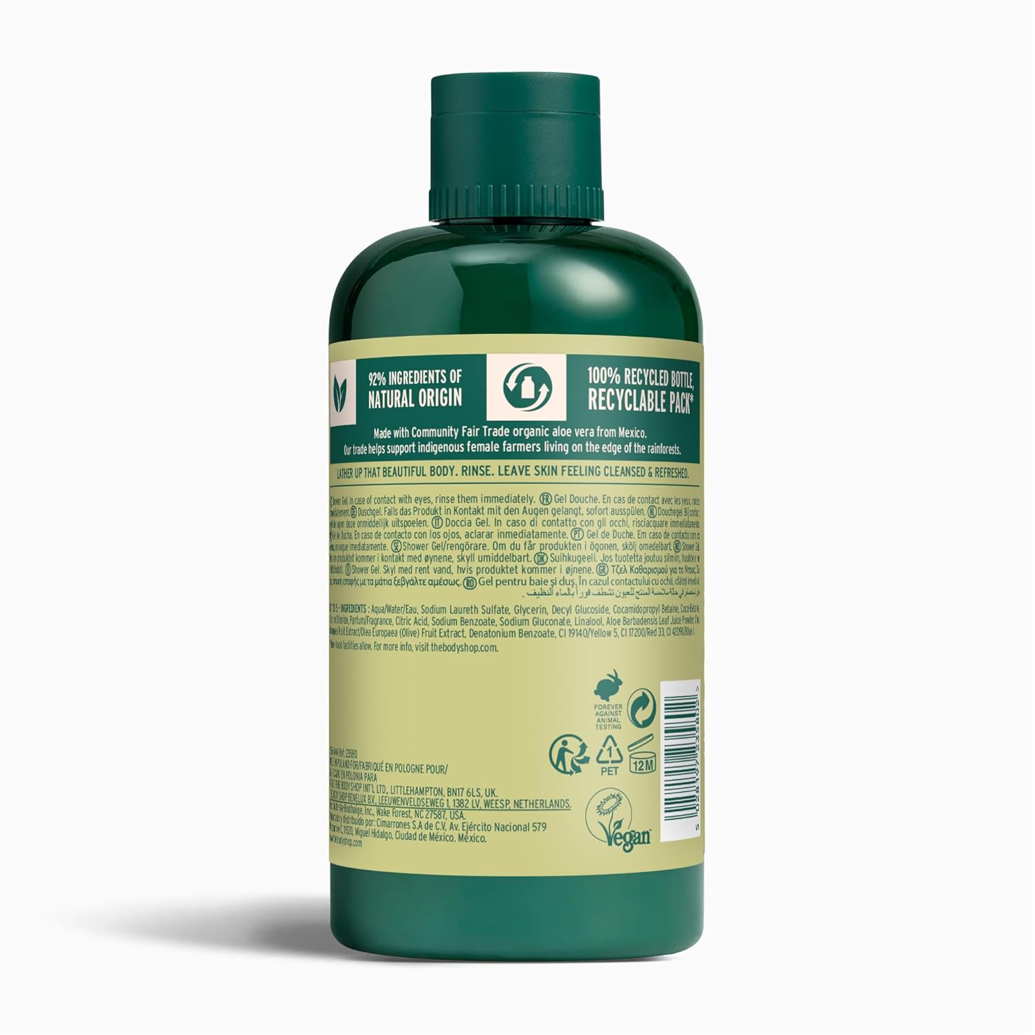 The Body Shop Olive Shower Gel, Paraben-Free Body Wash, 8.4 Fl Oz (Pack of 1)