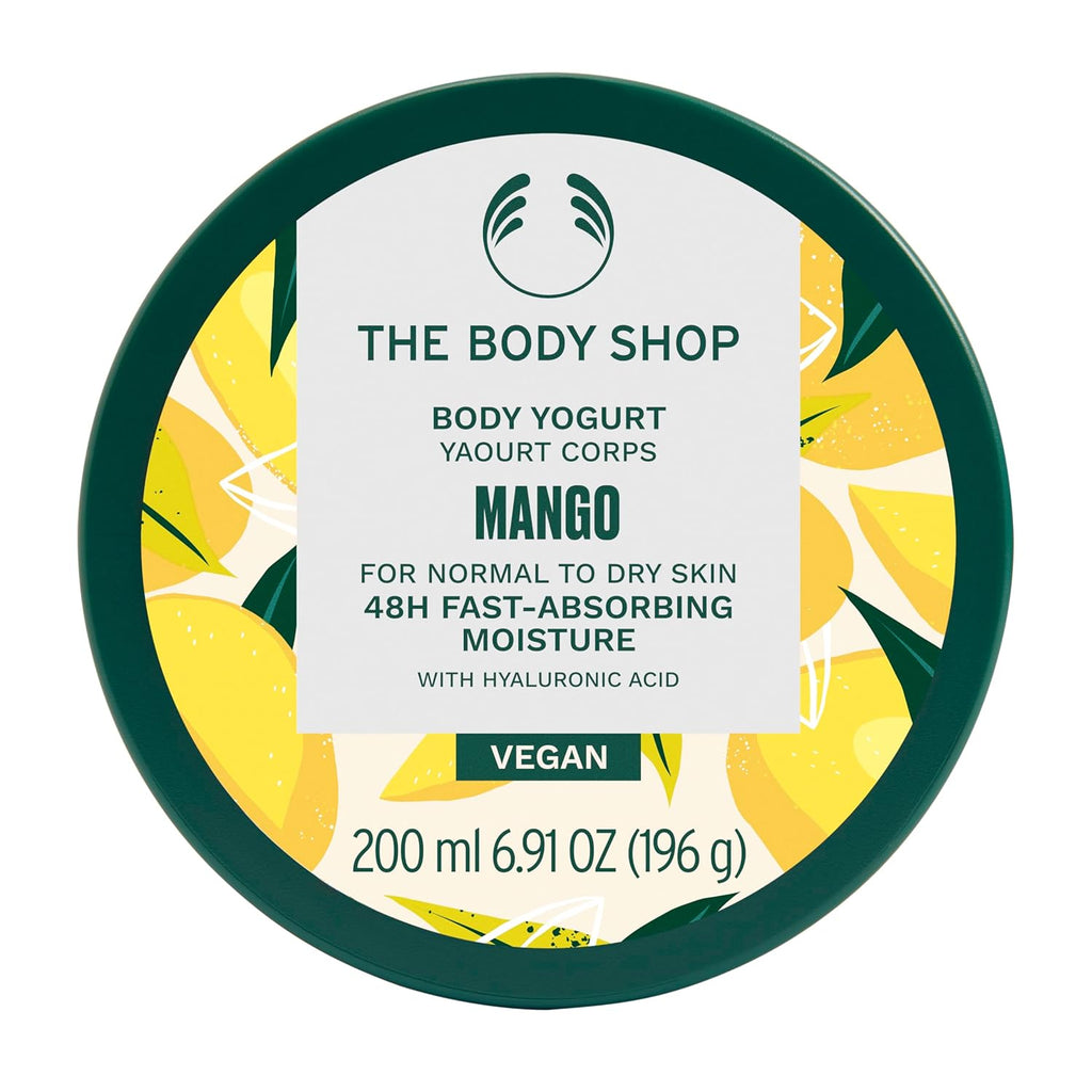The Body Shop Mango Body Yogurt – Instantly Absorbing Hydration from Head to Toe – For Normal to Dry Skin – Vegan – 6.91 oz