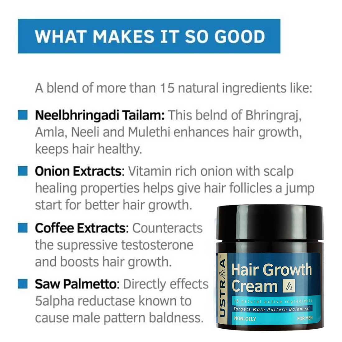 Ustraa Hair Growth Cream (100g)