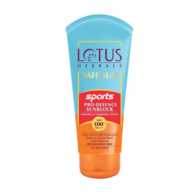 Lotus Herbals - Safe Sun Sports Pro-Defence Sunblock SPF 100+ PA+++ (80g)