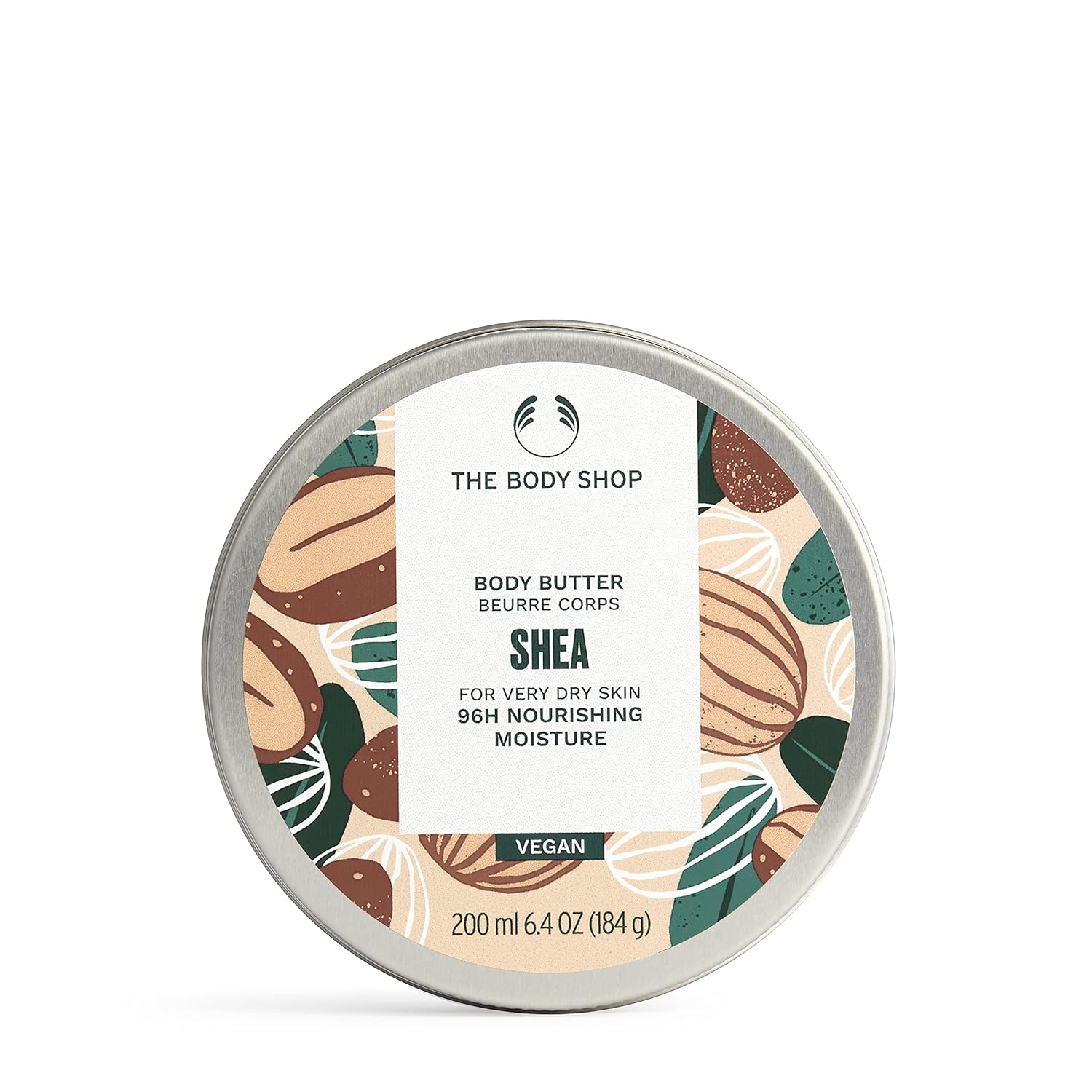 The Body Shop Shea Body Butter, 200 ML- For Very Dry Skin |96 Hr Moisture |Vegan