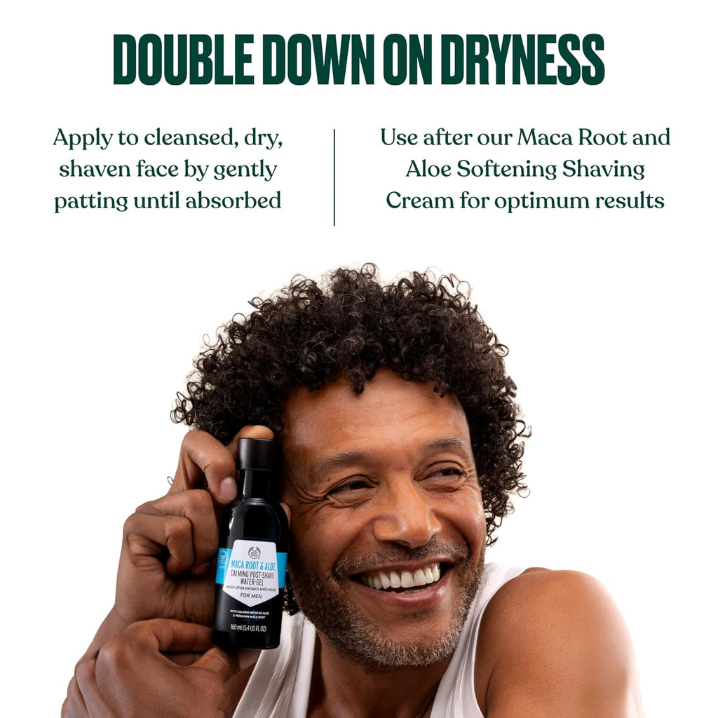 The Body Shop Maca Root & Aloe Post-Shave Water-Gel for Men – Calms & Soothes – Vegan – 5.4 oz