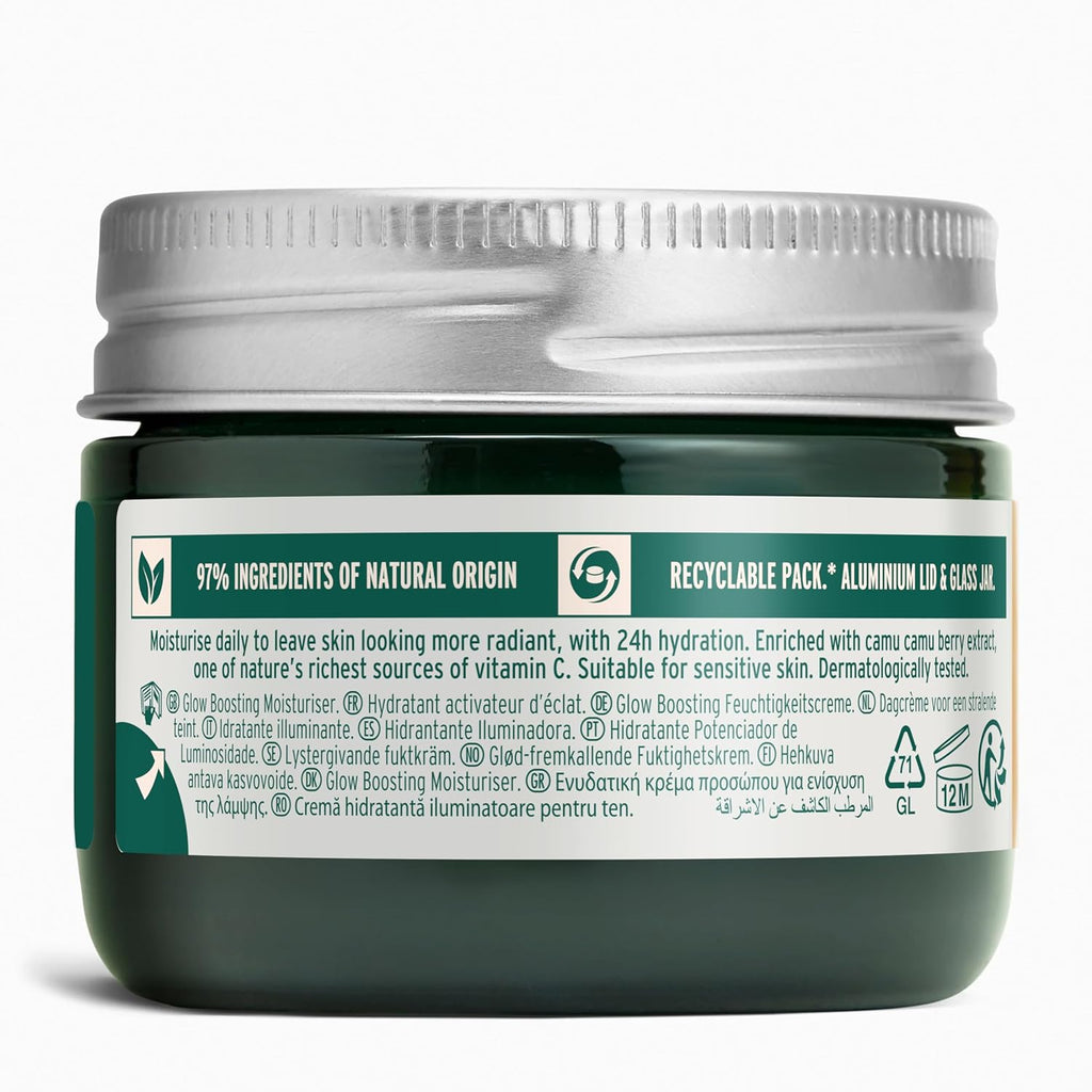 The Body Shop Glow Boost Moisturizer – Soothes and Smooths for Skin that Glows – Vegan – 50ml